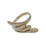 Sterling Silver Wing Style Spray Ring Vintage c1970