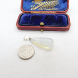 Sterling Silver and Quartz Crystal Charm Pendant Vintage c1970