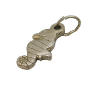 Sterling Silver Seahorse Charm Pendant Vintage c1970