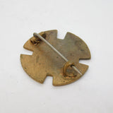 20th Century Gilt Metal & Enamel Poltical Conservative Women's Brooch Antique