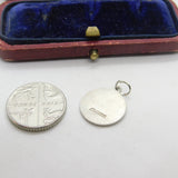 Sterling Silver St Christopher Travel Charm Pendant Vintage c1970