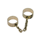 Sterling Silver Shackle Style Double Studio Ring Vintage c1970 Size J 1/2 & N