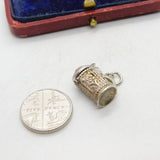 Sterling Silver Beer Tankard Charm Pendant Vintage c1970