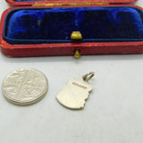 Sterling Silver and Enamel Sark Traveller Shield Charm Pendant Vintage c1970