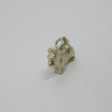 Sterling Silver Scotty Dog Scottish Terrier Charm Pendant Vintage c1970