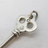 Victorian Sterling Silver Key Form Pipe Tamper Fob Pendant Antique c1890s
