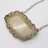 Sterling Silver Port Decanter Label Vintage 1982 London