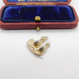 Sterling Silver Two Mast Spanish Galleon Ship Charm Pendant Vintage c1970
