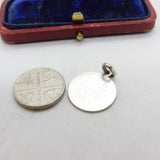 Sterling Silver St Christopher Travel Charm Pendant Vintage c1970