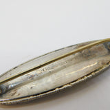 TLM Sterling Silver Morpho Butterfly Wing Set Island Brooch Antique c1920
