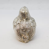 Sterling Silver Baby Chick Figurine Ornament Antique c1920s Art Deco
