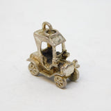 Sterling Silver Motor Car Charm Pendant Vintage c1970