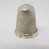 Victorian Sterling Silver Sewing Thimble Antique 1901 Chester Charles Horner