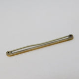 9ct Gold on Sterling Silver Bar Brooch Antique c1920 Art Deco Birmingham