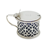 Victorian Sterling Silver Pierced Mustard Pot Antique 1845 London
