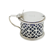 Victorian Sterling Silver Pierced Mustard Pot Antique 1845 London