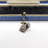 Sterling Silver Traditional Dial Telephone Charm Pendant Vintage c1970