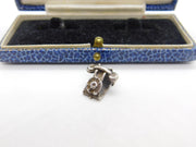 Sterling Silver Traditional Dial Telephone Charm Pendant Vintage c1970