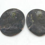 19th Century Italian Pair of Florence Cast Bronze Plaques Antique c1880s