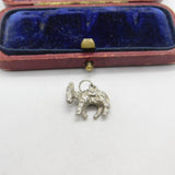 Sterling Silver Donkey Charm Pendant Vintage c1970