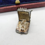 Sterling Silver Opening Cash Register with Pounds Charm Pendant Vintage c1970