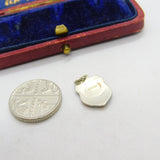 Sterling Silver and Enamel Luzern Travel Shield Charm Pendant Vintage c1970