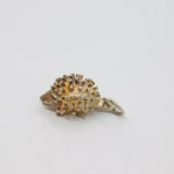 Sterling Silver Hedgehog Charm Pendant Vintage c1970