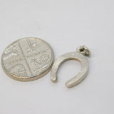 Sterling Silver Lucky Horseshoe Charm Pendant Vintage c1970