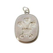 Sterling Silver Prince of Wales Feathers Charm Pendant Vintage c1970s