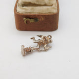 Sterling Silver Eros the Archer Charm Pendant Vintage c1970