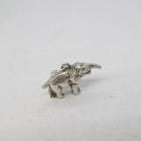 Sterling Silver Good Luck Elephant Charm Pendant Vintage c1970