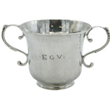 18th Century Channel Islands Guernsey Sterling Silver Twin-Handled Cup Antique
