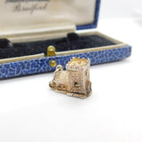 Sterling Silver Opening Couple in the Church Charm Pendant Vintage c1970