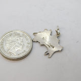 Sterling Silver Jersey Charm Pendant Vintage c1970s
