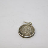 Early 20th Century Republic of Panama Silver Coin Charm Antique 1904