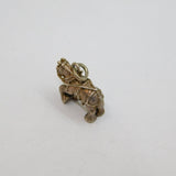Sterling Silve Draft Heavy Horse With Harness Charm Pendant Vintage c1970s