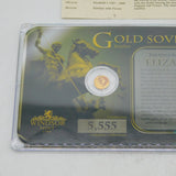 Windsor Mint 14ct Gold Elizabeth I Sovereign Coin Vintage