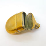Victorian Brass Novelty Hipflask Vesta Case Antique c1880s