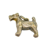 Sterling Silver Terrier Dog Charm Pendant Vintage c1970s