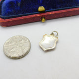 Sterling Silver and Enamel Gruyeres Travel Shield Charm Pendant Vintage c1970