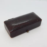 Victorian Tooled Moroccan Leather Stud & Stick Pin Jewellery Box Antique c1880