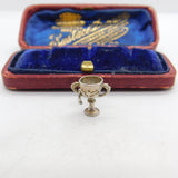 Sterling Silver Football Trophy Charm Pendant Vintage c1970