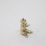 Sterling Silver Sitting Bear Charm Pendant Vintage c1970