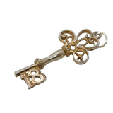 Sterling Silver 18th Birthday Key Charm Pendant Vintage c1970s