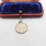 Sterling Silver St Christopher Charm Pendant Vintage c1970