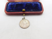 Sterling Silver St Christopher Charm Pendant Vintage c1970