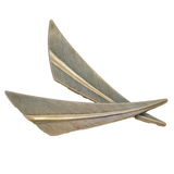 Aksel Holmsen Norwegian Sterling Silver Abstract Wing Form Brooch Vintage