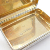George III Sterling Silver Fine Greek Key Pattern Snuff Box Antique 1807 London