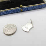 Sterling Silver and Coloured Enamel Travel Shield 'Wales' Charm Pendant c1970