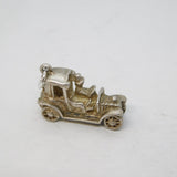 Sterling Silver Motor Car Charm Pendant Vintage c1970